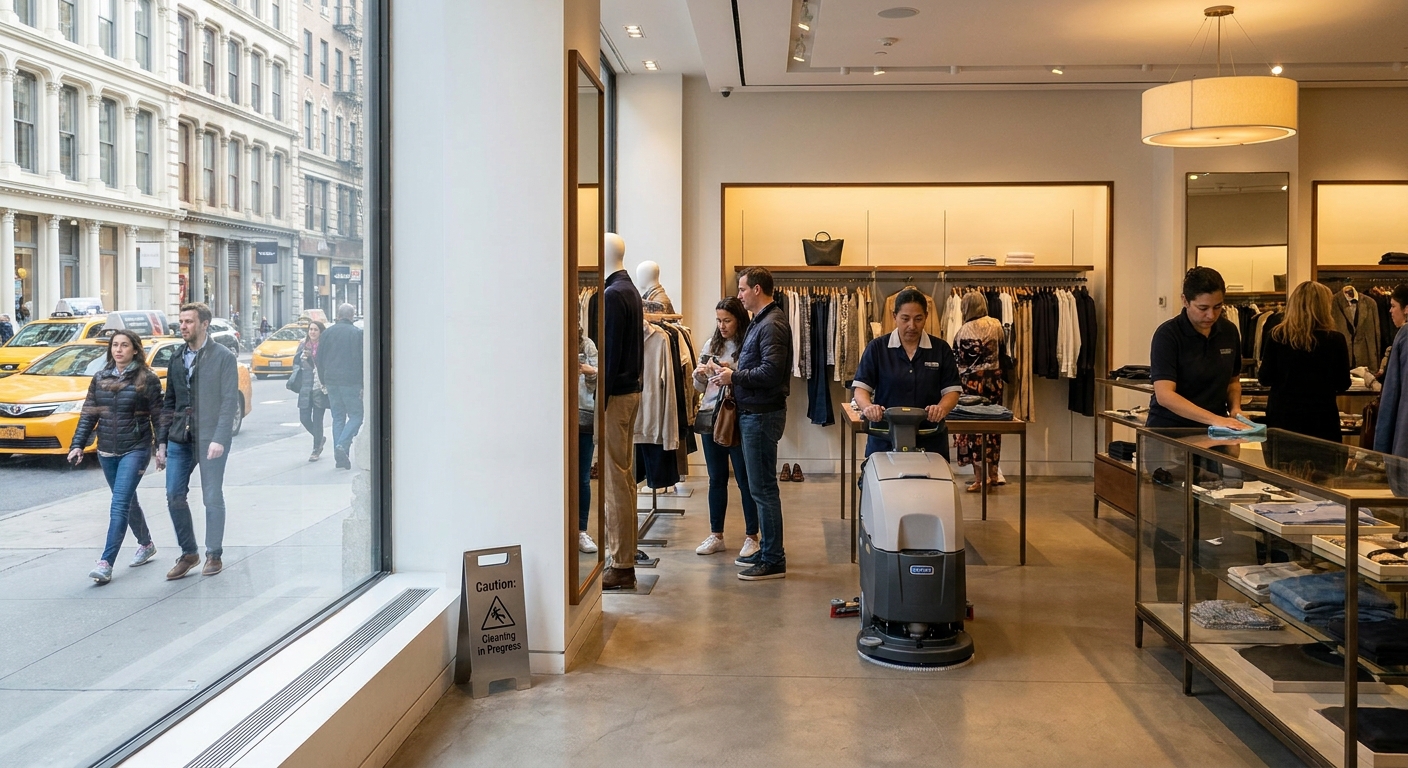 Retail cleaning in NYC: keeping stores spotless without disrupting customers