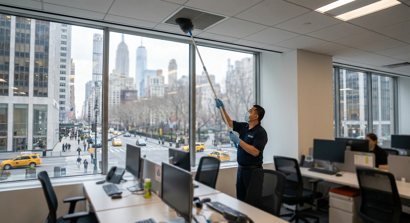NYC workspace deep cleaning areas being addressed