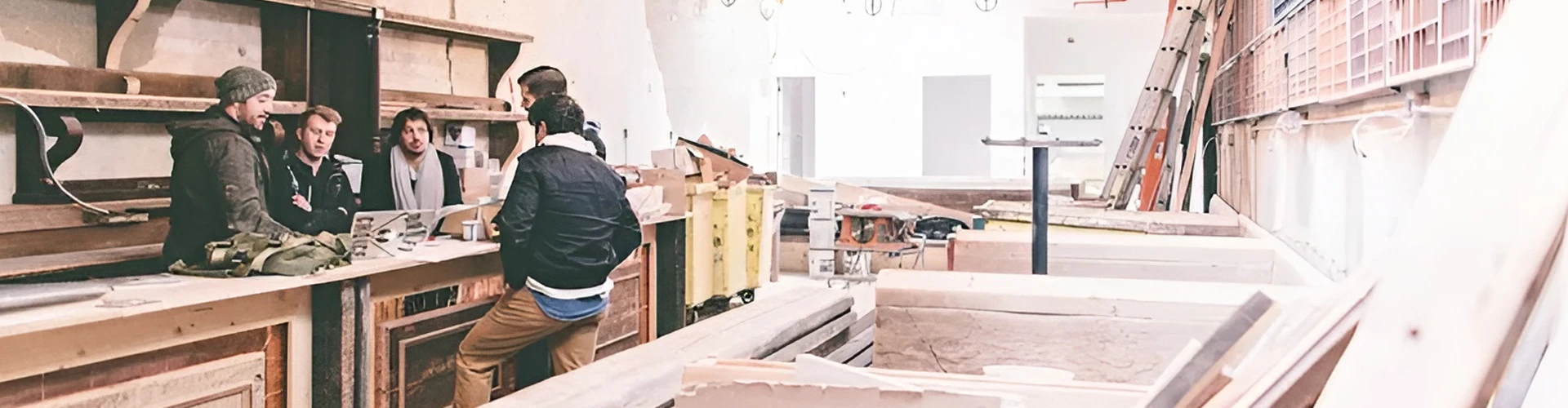 Post-construction cleaning services in progress by Impeccable Cleaning NYC at a renovation site in New York, NY.